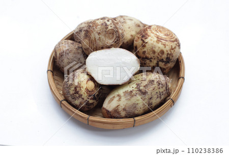 Satoimo, taro roots or japanese sweet taro Satoimo, taro roots or japanese sweet taro 110238386
