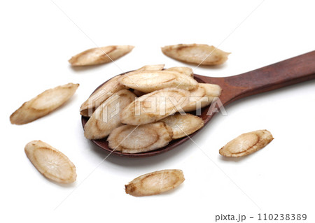 Burdock Root (Gobo) on white background. 110238389