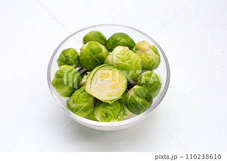 Fresh brussels sprouts. Organic vegetables 110238610