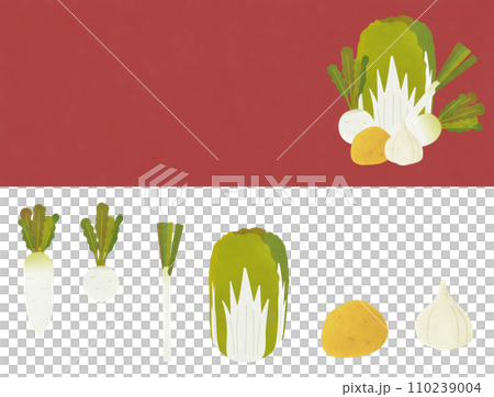 日式復古蔬菜套裝01（質感） 110239004