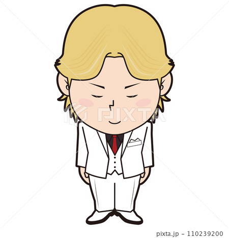 お辞儀するホスト 110239200