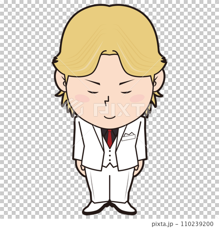 お辞儀するホスト 110239200