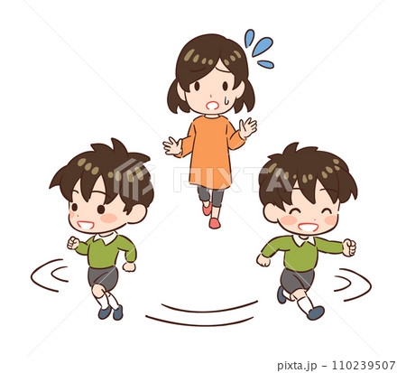 じっとしていない子どもと困る母親、発達障害。 110239507