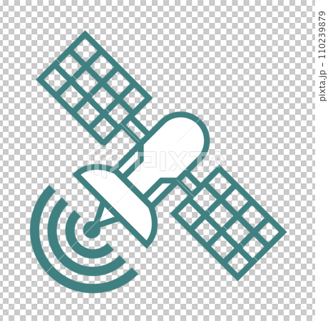 人造衛星在外太空發射和接收無線電波的插圖 110239879