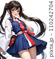 恥ずかしがっている可愛い女の子 110242704