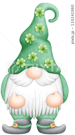 Luck of the Irish! Watercolor Shamrock Design for St. Patrick's Day 110242860