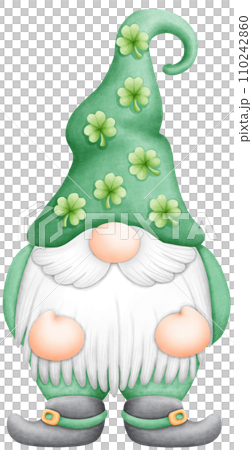 Luck of the Irish! Watercolor Shamrock Design for St. Patrick's Day 110242860