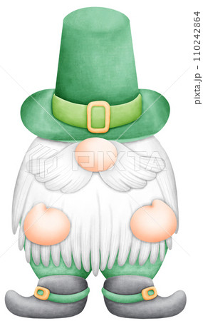 Luck of the Irish! Watercolor Shamrock Design for St. Patrick's Day 110242864