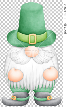 Luck of the Irish! Watercolor Shamrock Design for St. Patrick's Day 110242864