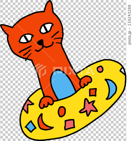The cat drawing image for animal or pet concept 110243288