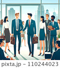 入社　イラスト　新入社員 110244023