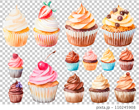 彩色蛋糕插圖集 110245908