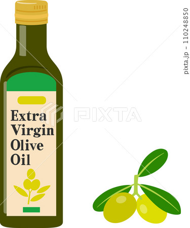瓶入りのエクストラバージンオリーブオイル 瓶入りのエクストラバージンオリーブオイル 110248850