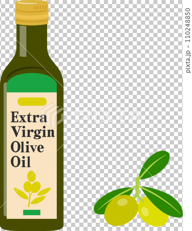 瓶入りのエクストラバージンオリーブオイル 瓶入りのエクストラバージンオリーブオイル 110248850