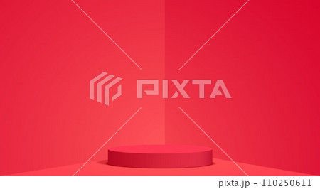 red podium with sale text background in the red room red podium with sale text background in the red room 110250611
