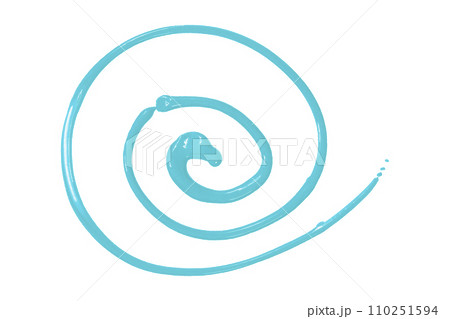 light blue watercolor painted zigzag lines isolated on white background. light blue watercolor painted zigzag lines isolated on white background. 110251594