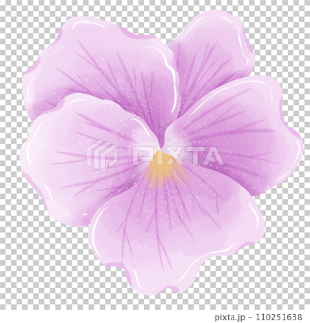 Watercolor hand drawn illustration Violet purple flower for wedding invitation bridal shower greeting card 110251638