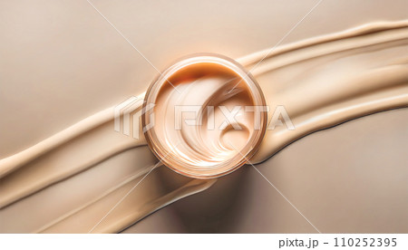 滑らかなクリームファンデーションのイメージ画像　「AI生成画像」 110252395