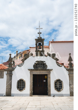 Old Portuguese town Ponte de Lima in the north of Portugal, Part of the district of Viana do Castelo, church entrance, selective focus 110252740