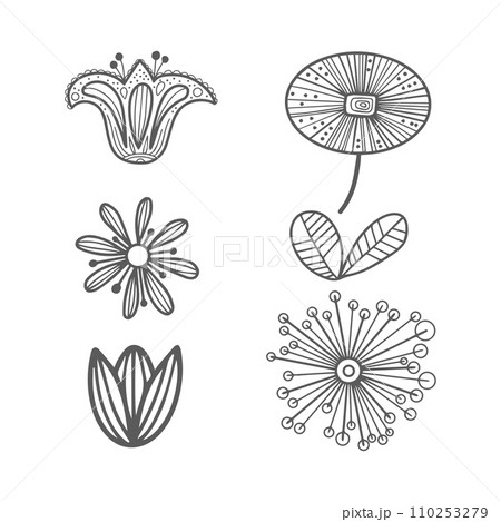 A set of stylized colors to decorate and fill the background. Sign, logo, design element, decoration. Graphic vector pattern 110253279