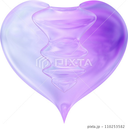 Lavender Melted Heart Art 110253582
