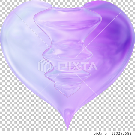 Lavender Melted Heart Art 110253582