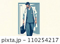 AI-generated content. an exhausted male doctor surgeon back home after long shift overdue hours 110254217