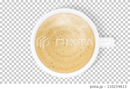 Cafe au lait illustration realistic 110254613
