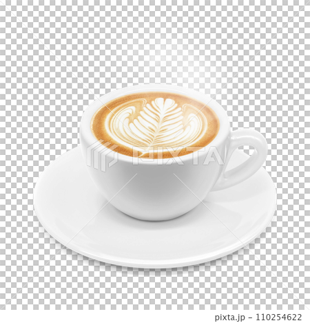 拿鐵咖啡插畫真實 拿鐵咖啡插畫真實 110254622