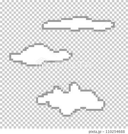 ドット絵_雲のイラスト素材 [110254688] - PIXTA