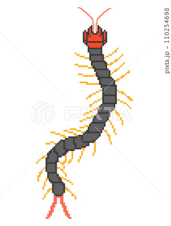 ムカデ_ドット絵 110254698