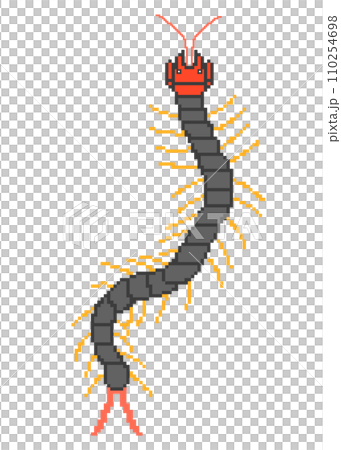 ムカデ_ドット絵 110254698
