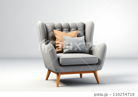 Armchair scene creator rendering for interior design or decoration projects , AI generated Armchair scene creator rendering for interior design or decoration projects , AI generated 110254718