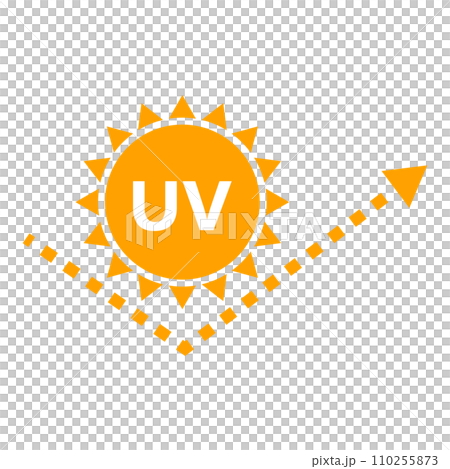 Reflecting ultraviolet rays and sun icon. vector. 110255873