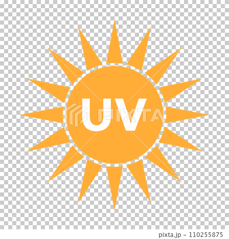 UV icon. Ultraviolet icon. vector. 110255875