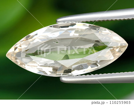 natural light morganite beryl gem on the background natural light morganite beryl gem on the background 110255903