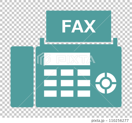 文章や書類を送受信できるファックス機器のイラスト 文章や書類を送受信できるファックス機器のイラスト 110256277
