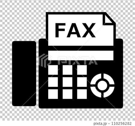 文章や書類を送受信できるファックス機器のイラスト 文章や書類を送受信できるファックス機器のイラスト 110256282