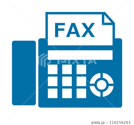文章や書類を送受信できるファックス機器のイラスト 文章や書類を送受信できるファックス機器のイラスト 110256283