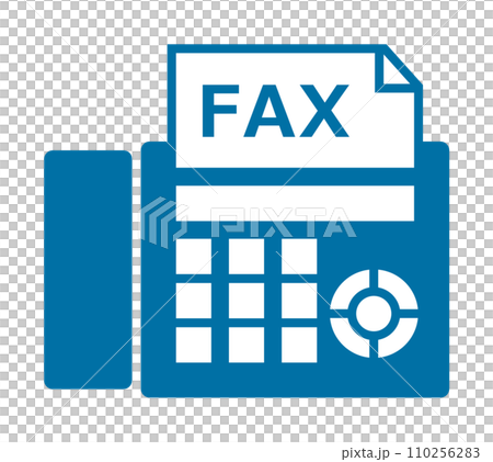 文章や書類を送受信できるファックス機器のイラスト 文章や書類を送受信できるファックス機器のイラスト 110256283
