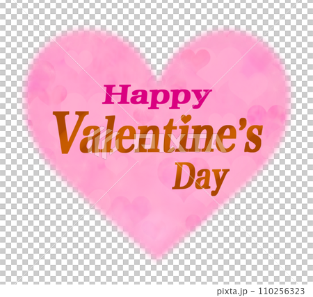 バレンタインデー ハート ロゴ バレンタインデー ハート ロゴ 110256323