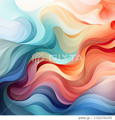 AI-generated content. Background color wave elegant vibrant artistic happy.AI Generative. AI-generated content. Background color wave elegant vibrant artistic happy.AI Generative. 110258295