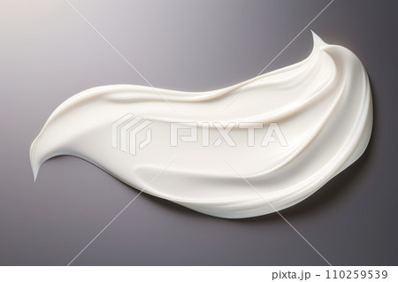 White cream sample on a light backgroundのイラスト素材 [110259539] - PIXTA