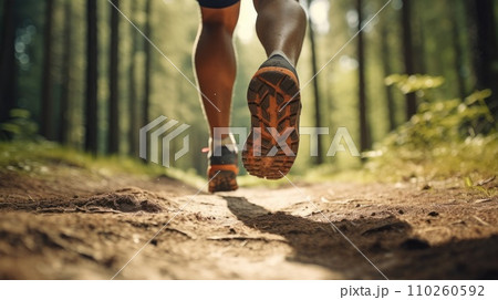 Runner feet with sneakers Runner feet with sneakers 110260592