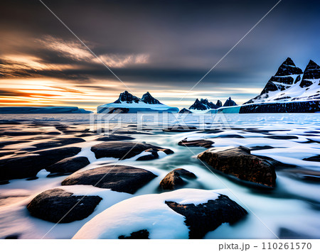 Antarctica: HDR Focus Detail Quality UHD K 110261570