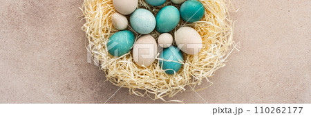 Easter eggs in a nest Easter eggs in a nest 110262177