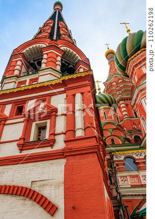 St. Basil's Cathedral on Red Square in Moscow, Russia 110262198