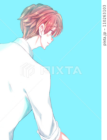 幸せそうな男性 横側 幸せそうな男性 横側 110263103
