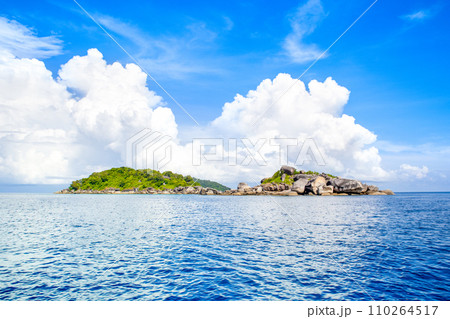 Beautiful panoramic tropical landscape of the Similan Islands, Thailand 110264517