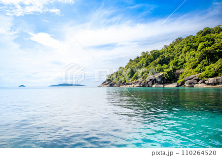Beautiful panoramic tropical landscape of the Similan Islands, Thailand Beautiful panoramic tropical landscape of the Similan Islands, Thailand 110264520